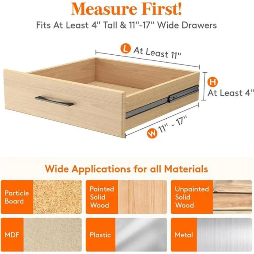 8 Pack Drawer Dividers Adjustable Dresser Drawer 4